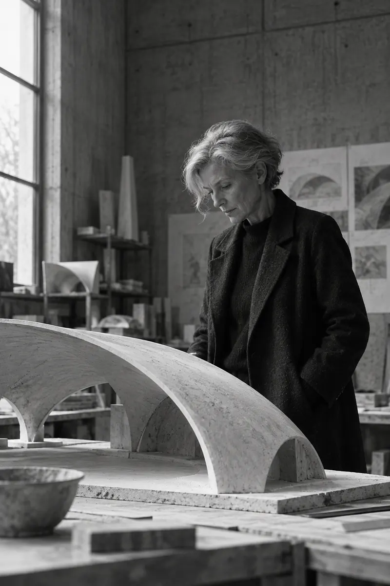 Mara Quell in the workshop